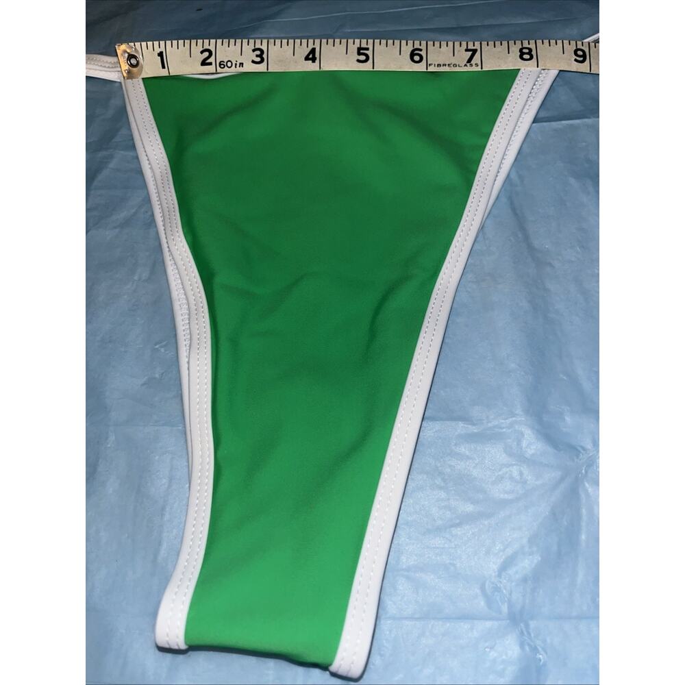 Jolefille Brazilian Style Thong Bikini-Sexy Triangle Two-Piece Swimsuit Green XL - Picture 5 of 14